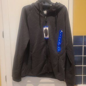 32 Degrees Heat Mens Zip Up Hoodie Charcoal New
